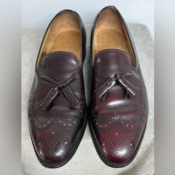 Johnston & Murphy Aristocraft Men’s Tassel Loafers – Size 11 | Burgundy Leather main image 8